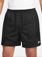 Nike Club Woven Flow Shorts in black and white